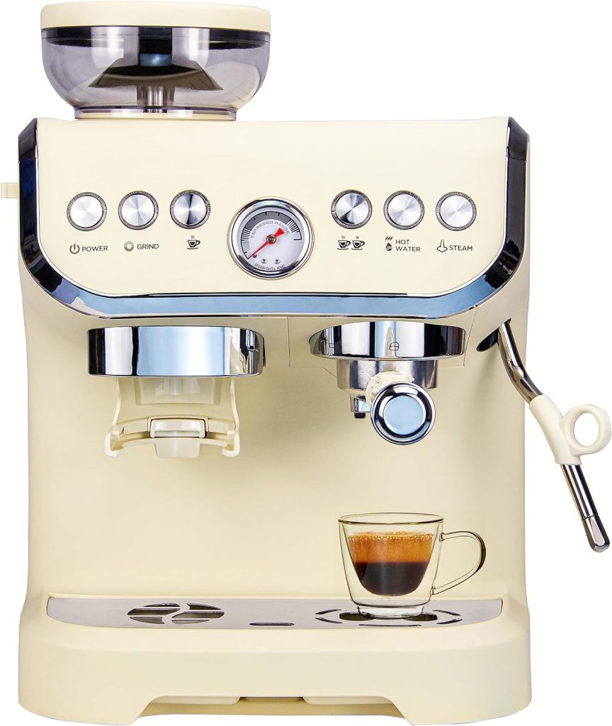 Mirox Espresso Machine 15 Bar Cream